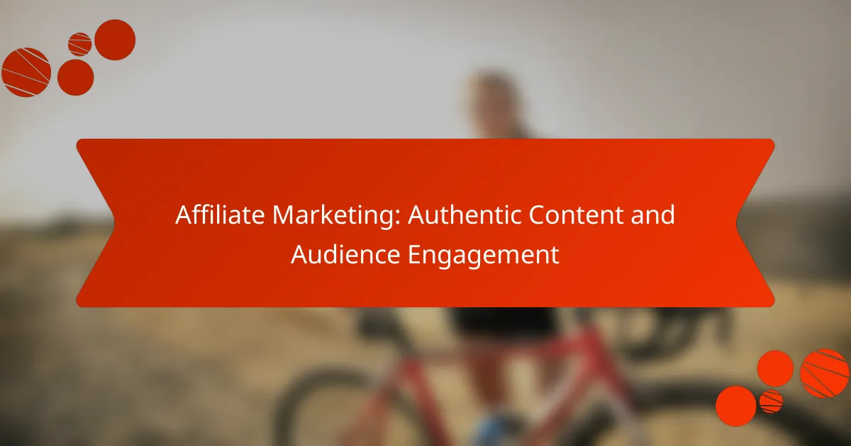 Affiliate Marketing: Authentic Content and Audience Engagement