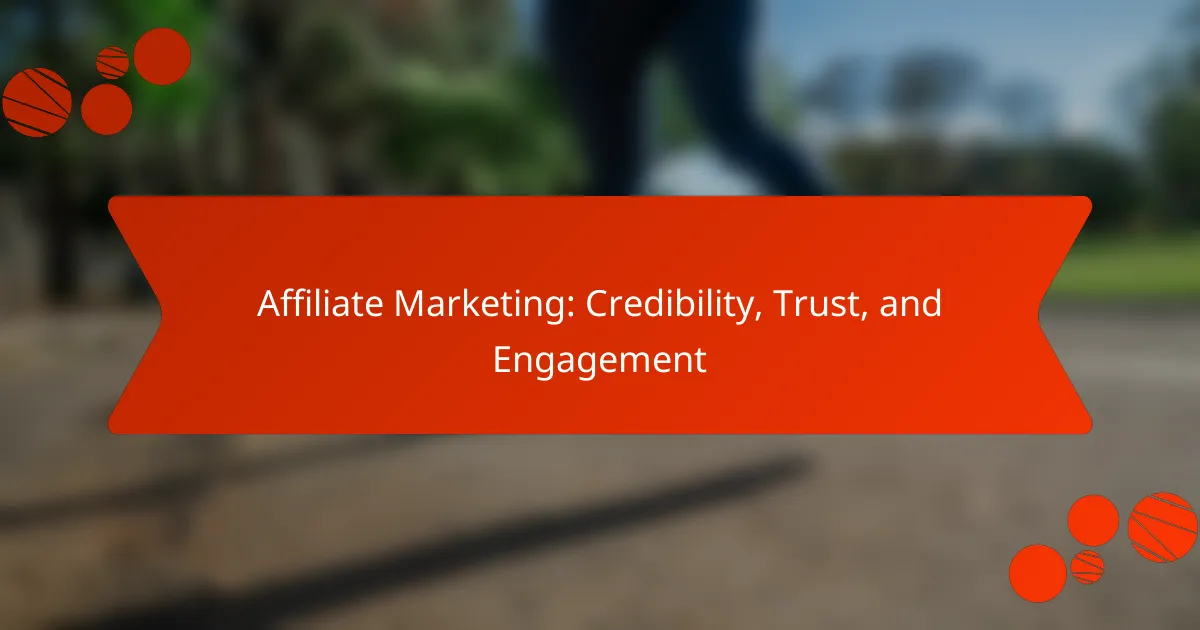 Affiliate Marketing: Credibility, Trust, and Engagement