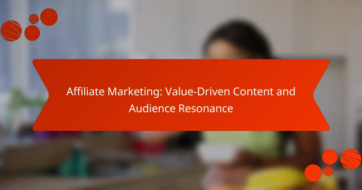 Affiliate Marketing: Value-Driven Content and Audience Resonance