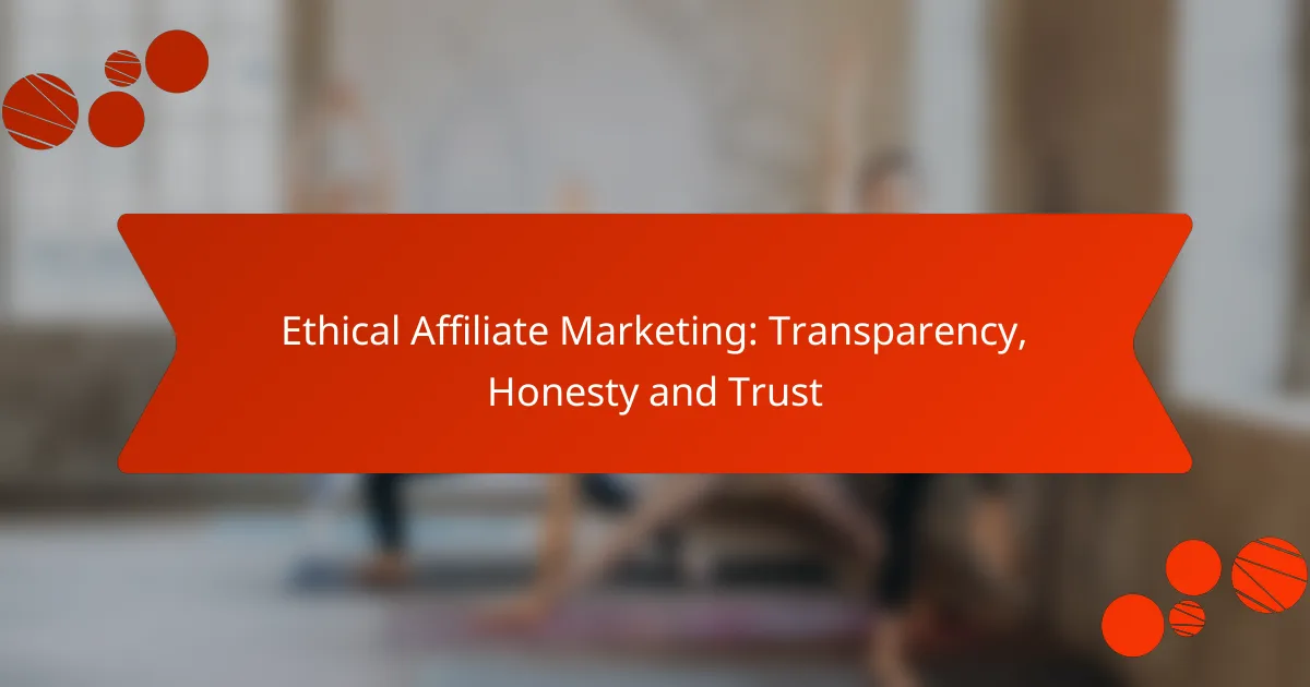 Ethical Affiliate Marketing: Transparency, Honesty and Trust