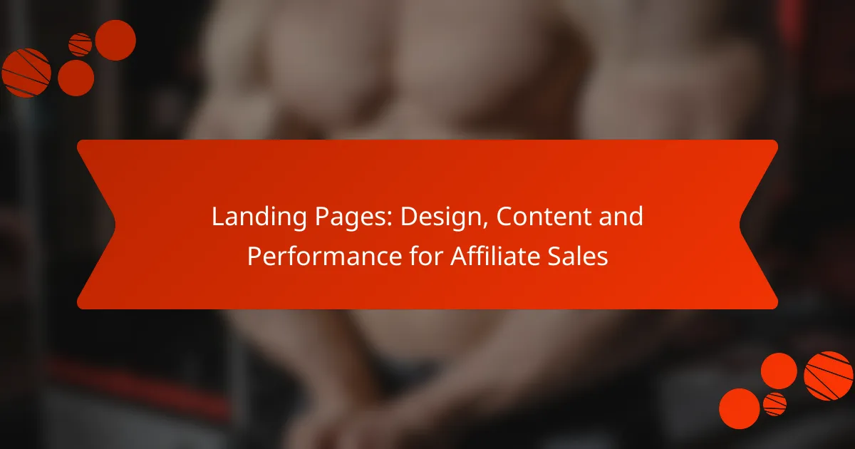Landing Pages: Design, Content and Performance for Affiliate Sales