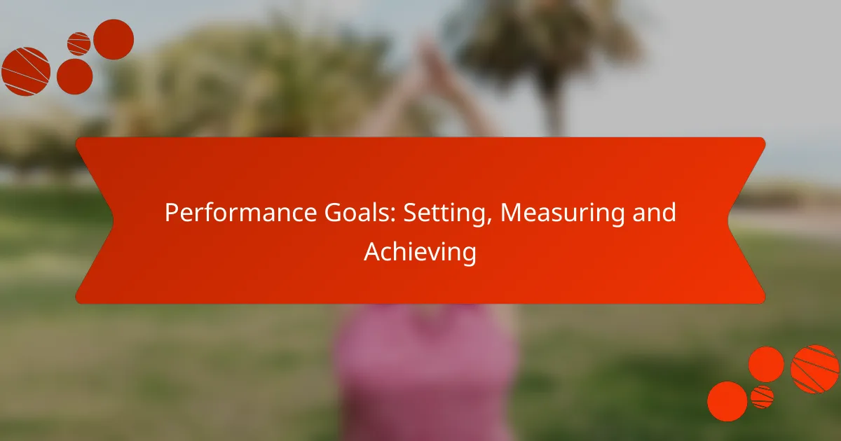 Performance Goals: Setting, Measuring and Achieving